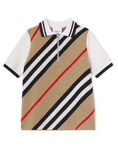 Рубашка поло в полоску Icon Stripe Burberry kids