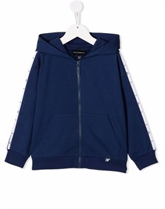 Спортивная куртка на молнии с капюшоном Emporio armani kids