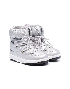 Дутые ботинки на шнуровке Moon boot kids