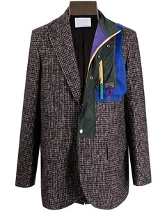 Твидовый пиджак асимметричного кроя Kolor