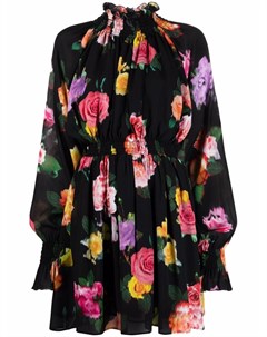 Платье мини с цветочным принтом Msgm