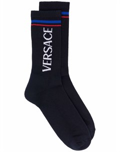 Носки в рубчик с логотипом Versace