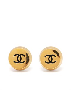 Массивные серьги 1985 1993 х годов с логотипом CC Chanel pre-owned