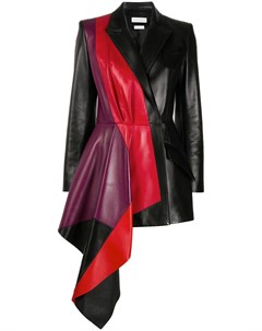 Куртка с контрастными вставками и драпировкой Alexander mcqueen