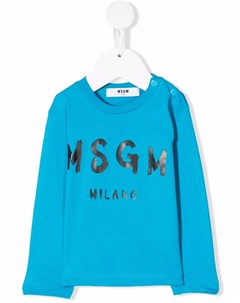 Футболка с логотипом Msgm kids