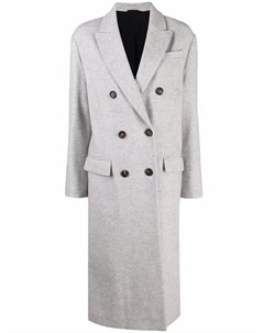 Длинное двубортное пальто Brunello cucinelli