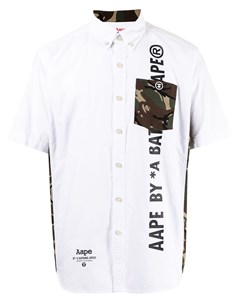 Рубашка с короткими рукавами и логотипом Aape by a bathing ape