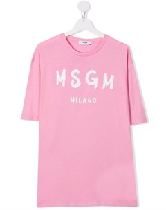 Футболка с логотипом Msgm kids