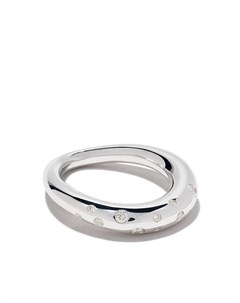 Серебряное кольцо Offspring с бриллиантами Georg jensen