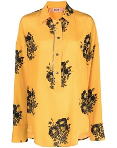 Блузка с цветочным принтом и цепочкой No21