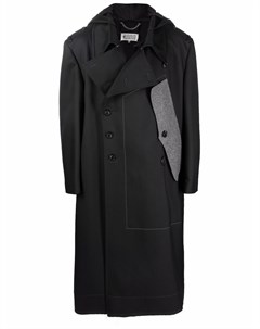 Однобортное пальто с капюшоном Maison margiela