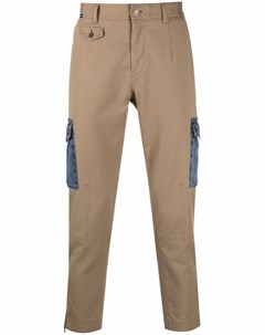 Укороченные брюки с джинсовыми карманами Dolce&gabbana