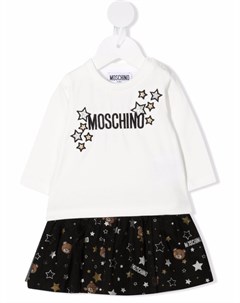 Комплект из топа и юбки с логотипом Moschino kids
