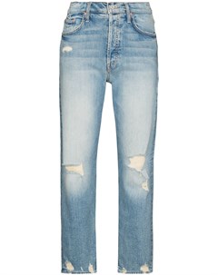 Укороченные джинсы The Tomcat с прорезями Mother