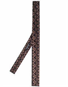 Шелковый галстук с геометричным принтом Dolce&gabbana