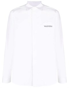 Рубашка с нашивкой логотипом Valentino