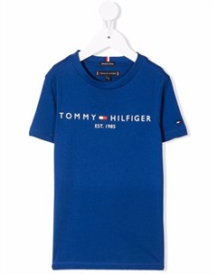 Футболка из органического хлопка с логотипом Tommy hilfiger junior