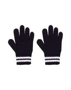 Полосатые перчатки с нашивкой логотипом Moncler enfant