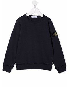 Толстовка с нашивкой логотипом Stone island junior