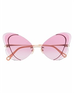 Солнцезащитные очки в массивной оправе Chloé eyewear