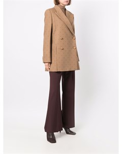Двубортное пальто с монограммой Fendi