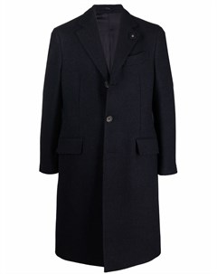 Шерстяное однобортное пальто Lardini