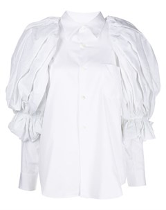 Поплиновая блузка с объемными рукавами Comme des garcons