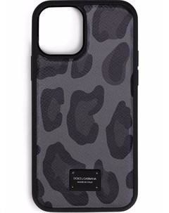 Чехол для iPhone 12 с леопардовым принтом Dolce&gabbana