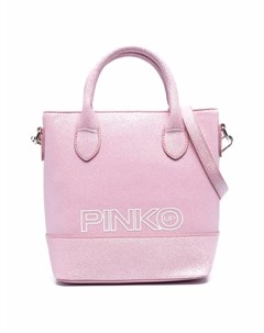 Сумка на плечо с блестками и логотипом Pinko kids