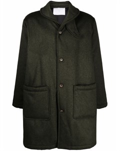 Однобортное пальто с накладными карманами Société anonyme