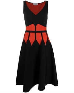 Трикотажное платье в стиле колор блок Alexander mcqueen
