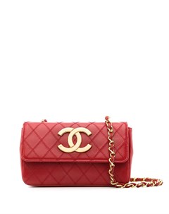 Стеганая сумка через плечо с логотипом CC Chanel pre-owned