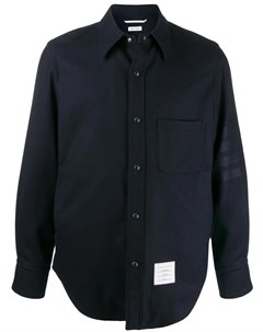 Фланелевая куртка рубашка с полосками 4 Bar Thom browne