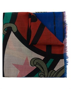 Шерстяной шарф с графичным принтом Vivienne westwood