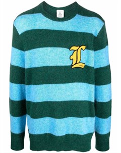 Полосатый свитер L VE с нашивкой логотипом Lacoste live