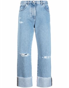 Укороченные джинсы прямого кроя Gcds