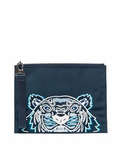 Клатч на молнии с вышивкой Kenzo