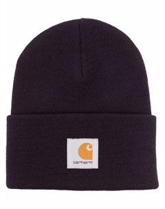 Шапка бини Watch Hat с нашивкой логотипом Carhartt wip