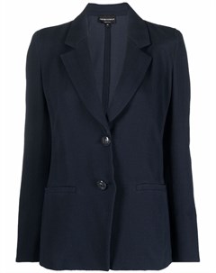 Однобортный твиловый пиджак Emporio armani