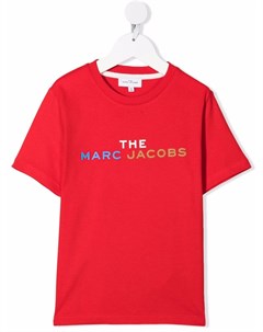 Футболка из органического хлопка с логотипом The marc jacobs kids