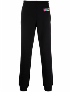 Спортивные брюки с вышитым логотипом Moschino