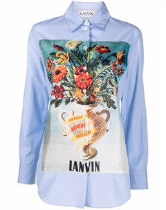 Рубашка с нашивкой Lanvin
