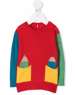 Джемпер в стиле колор блок Stella mccartney kids