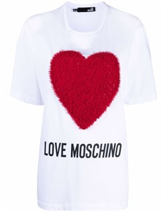 Фактурная футболка Love moschino