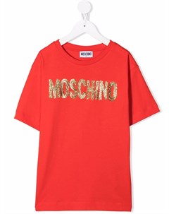 Футболка с логотипом Moschino kids