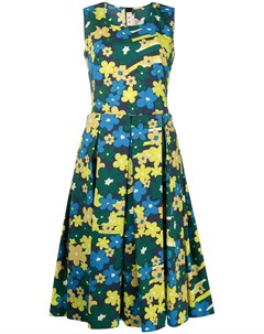 Платье с цветочным принтом Marni