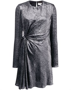 Платье мини со сборками Saint laurent