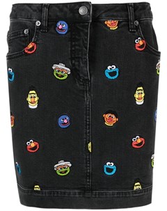 Мини юбка Sesame Street с вышивкой Moschino