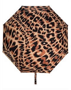 Зонт с леопардовым принтом Moschino