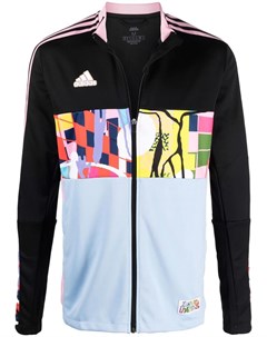 Спортивная куртка с логотипом и вставками Adidas